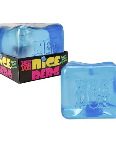 Schylling NeeDoh Nice Berg - Giant NeeDoh Nice Cube - Sensory Squeeze Toy with a Super Solid Squish - Ages 3 and Up - One Cube