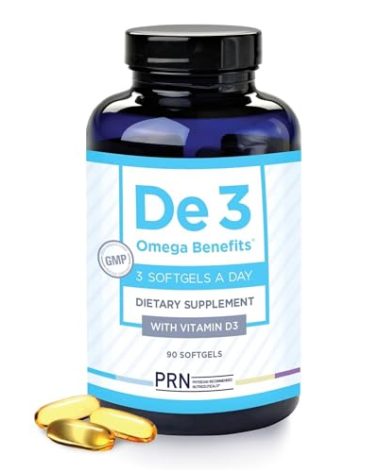 PRN De3 Dry Eye Ultra Pure rTG Omega 3 – Support for Dry Eyes - 2240mg EPA & DHA – New & Improved-Burpless-1 serving, 1-month supply