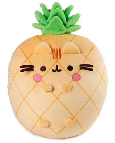 GUND Pusheen Pineapple Scented Squisheen Plush, Squishy Toy Stuffed Animal for Ages 8 and Up, Yellow, 11”