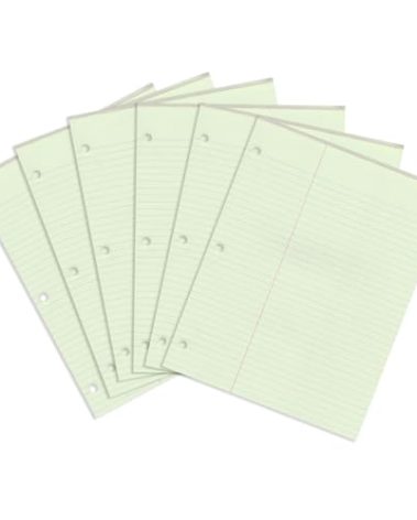 ROARING SPRING Law Ruled Letter Size Legal Gummed Pad, 6 Pack, 8.5" x 11" 50 Sheets, Green Paper