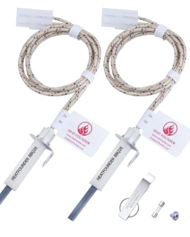 2 Pack 90S Ignition Time Pit boss Official Recommended Hot Rod Igniter for Pellet Grills Silicon Nitride Ignition Replacement Fits Pit boss Camp Chef Heating Element