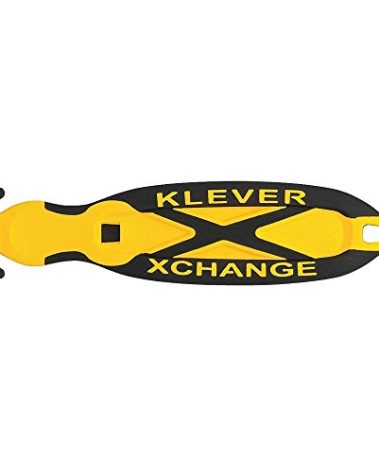Klever Kutter Xchange Cutter, Box, Safety, Yellow, 12 Piece