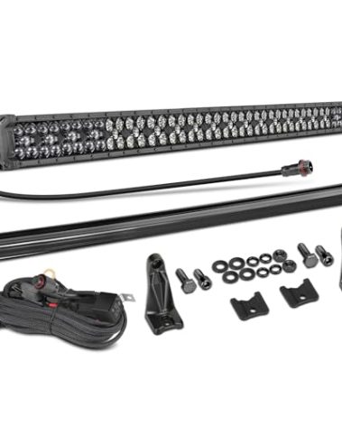 LED Light Bar, 50 Inch Combo LED Off Road Driving Lights for Truck with 12V Wiring Harness Kit Rocker Switch and Light Bar Cover, Blackout