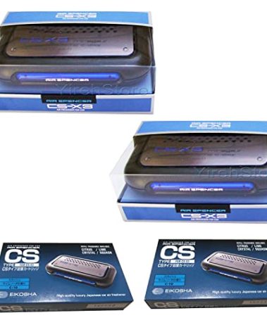 CS-X3 CSX3 Squash Air Spencer Freshener 2 Unit Cases (H4) & 2 Refills (C-10) Eikosha Japan Car Freshener