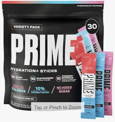 XALEZ (30 Bags) Prime Hydration+ Electrolyte Powder Mix Sticks Variety Pack TM Gift Box