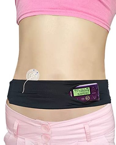 Hola Health Kids Diabetic Belt, T1D Children Insulin Pump Holder, Type 1 Diabetes Adjustable Waist Band Medical Devices Accessories for EpiPens, Girls, Boys