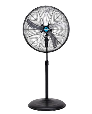Tornado 20 Inch High Velocity Metal Oscillating Pedestal Fan Commercial, Industrial Use 3 Speed 5000 CFM 1/6 HP 6.6 FT Cord UL Safety Listed