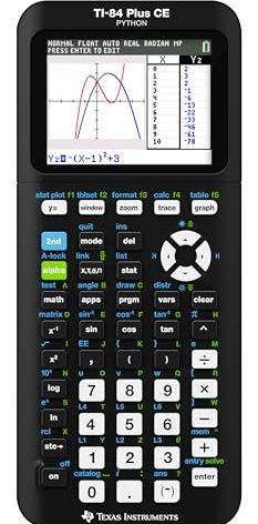 Texas Instruments TI-84 Plus CE Color Graphing Calculator, Black