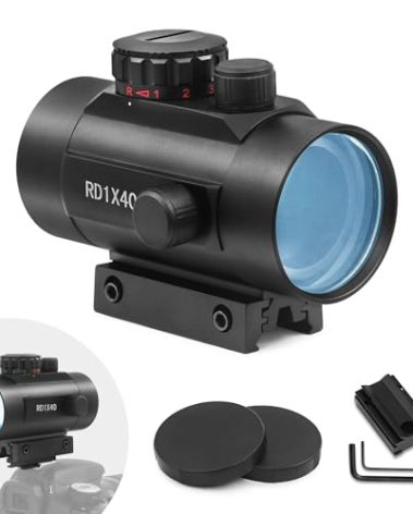 Astromania 1X40RD Reflex Red Green Dot Sight Lighted Scope Mount to fix to a DSLR Camera Flash Type Connection