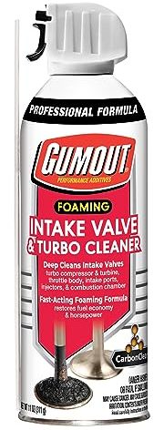 Gumout 540028 Foaming Intake Valve & Turbo Cleaner, 11 oz – Powerful Foaming Spray Cleans Intake Valves, Turbochargers, and Combustion Chambers for Improved Engine Performance and Fuel Economy