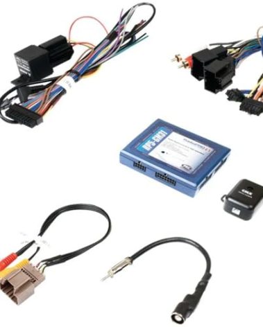 PAC RP5-GM31 Radio Replacement Interface With Built-In OnStar Retention/Steering Wheel Control Retention/Navigation Outputs for Select GM LAN Vehicles,Blue 8.60in. x 8.50in. x 2.10in.