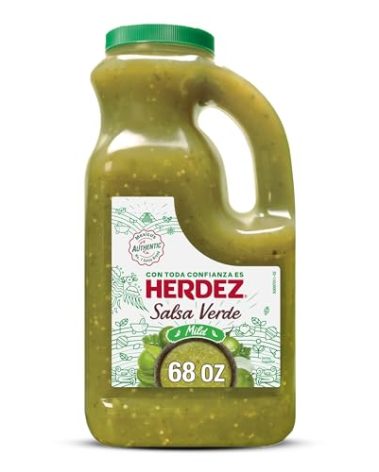 HERDEZ Salsa Verde, Mild, 68 oz Jug – Tangy Green Tomatillo Salsa for Tacos, Enchiladas & Dips