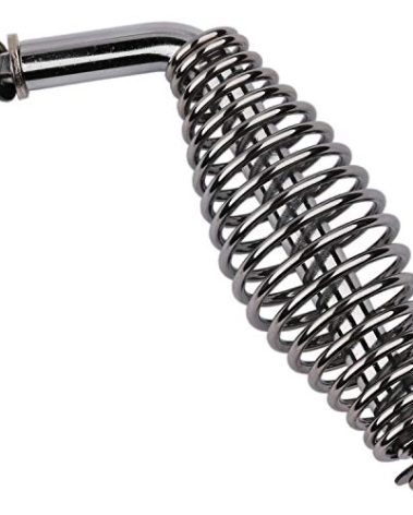 Gooyoou 5" Stainless Spring Handle with 1/2" Steel Rod for BBQ pits Trailers, Custom Metal Projects, Custom Built Grills, Smokers, Pits, Wood Stoves,cabinets