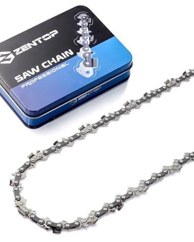 ZENTOP Carbide Chainsaw Chain 16 Inch, .043" Gauge, 3/8" LP Pitch, 55 Drive Links, Fits Stihl MS170, MS171, MS180c and More- 61PMM355, R55, 1 Pack