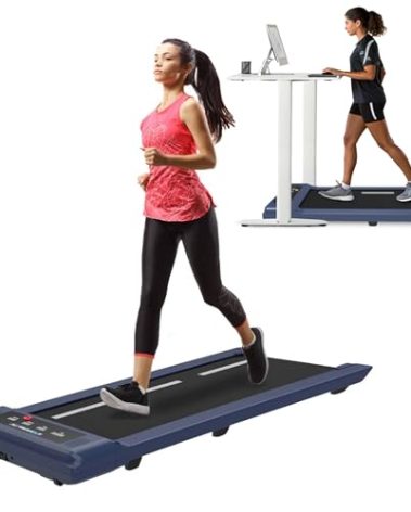 Exerpeutic 400 Lb. Capacity Heavy-Duty Walking/Jogging Exercise Treadmill Walking Pad- Home Gym Workout, Foldable Under Desk Desk Design