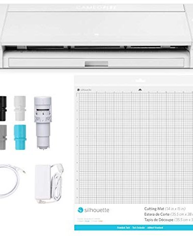 Silhouette Cameo 4 Plus 15 Inch Version - 15" Cutting Mat, Power cords, Built in Roll Feeder, Silhouette Studio Software