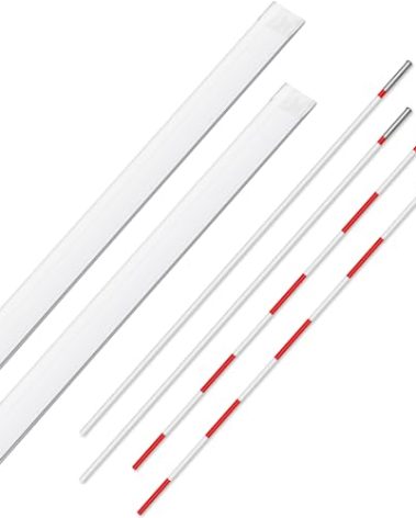 Shappy 2 Pcs Volleyball Antenna Pole Set Volleyball Training Equipment Beach Sports Indoor Outdoor Accessories Fiberglass Collapsible Referee Antennae Poles with Sleeve