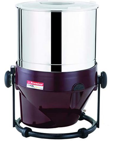 Premier Lifestyle Tilting Wet Grinder With Atta Kneader and Coconut Scrapper - 2 Liters - 110v/60 hz - USA and Canada Red color