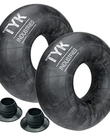 Two TYK 6-14, 6.00-14, 7-14 Farm Tractor Implement Tire Inner Tubes with Valve Stem Bushings