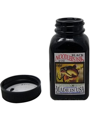 Noodler's Black Waterproof Fountain Pen Ink - Bulletproof,3 ounce