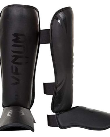 Venum Challenger Standup Shinguards, Black/Black, Medium