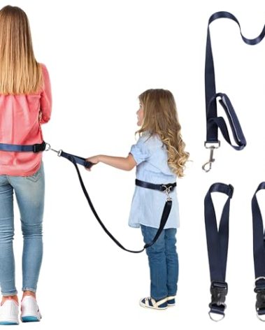 Secure Waist Leash Harness for Kids with Autism, Hands Free Walking Harness with Adjustable Tether and Handle, Keep Autistic Special Needs ADHD Children Safe and Close in Public, Child Elopement Leash