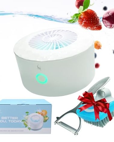 JNJ Homes Fruit and Vegetable Washing Machine, Fruit Cleaner Device, Fruit Purifier Clean Fresh Produce in Water, Waterproof Fruit, Vegetable, Meat and Tableware Cleaner