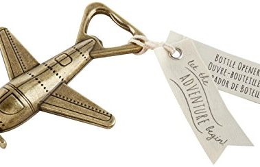 Kate Aspen Let the Adventure Begin Airplane Bottle Opener, Wedding Party Favors, Bridal Shower Gift, Travel Themed Decorations