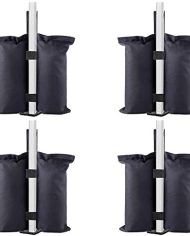 TESSLOVE Industrial Grade Weight Bags, Sand Bags Leg Weights for Pop up Canopy Tent, Patio Umbrella, Outdoor Furniture(Bags Only, Sand Excluded)