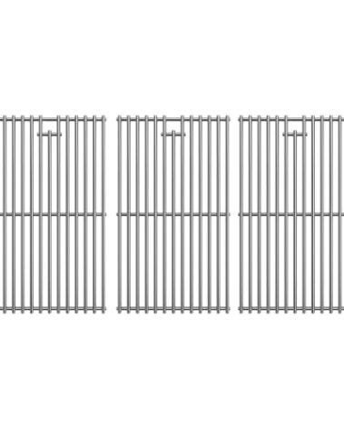 SafBbcue 97888 Grill Grates for Monument Grill 24633 13892 17842 24367 35633 41847NG Grill Replacement Parts, Stainless Steel Cooking Grids for Monument 35633R 35633B D405 D425 4-Burner Accessories