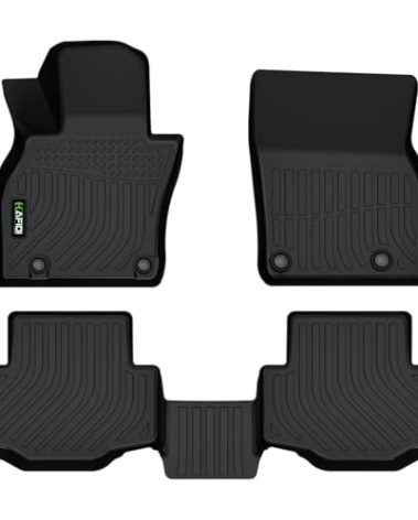 HAFIDI Floor Mats Custom for Mazda CX-70，CX-70 PHEV 2025 All Weather Protection TPE Heavy Duty Non-Slip Automotive Floor Liners Fits Front& 2nd Row Full CX70 Set Accessories, Black