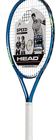 HEAD Speed Kids Tennis Racquet - Beginners Pre-Strung Head Light Balance Jr Racket , Frustration Free Packaging - 25 Inch, Blue