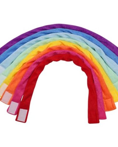 Chew Necklace for Sensory Kids, 8 Pack Terry Cloth Teething Chewy Necklaces for Boys Girls to Chewing, Absorbent Fabric Bands Sensory Products for Chewers with Autism, ADHD, SPD, fidgeting, Anxiety