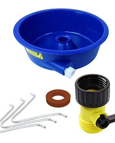 Blue Bowl Gold Concentrator Bowl with Control Valve, Wire Legs and Instructions