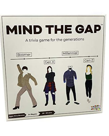 Mind the Gap Just the Questions, Expansion Pack With 1000 New questions For All Generations + 50 New Challenge Cards
