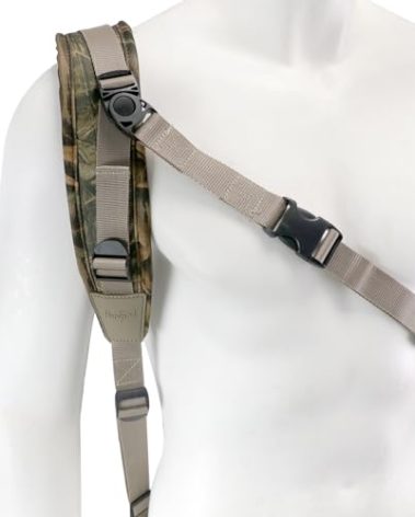 HUNTPAL Stalker Sling Hunting Rifle Shotgun Gun Sling for Hunter and Shooter - Crossbody Style Hands-Free - Comfortable Neoprene Padded - Universal Quick Adjustable Shoulder Strap with Swivels