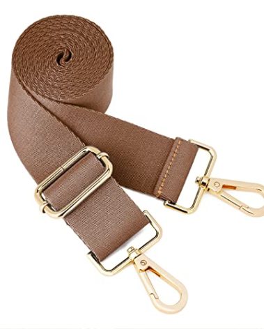 ZOOEASS Wide Shoulder Strap (Solid),Adjustable Replacement Belt Crossbody Canvas Bag Handbag (Tan)