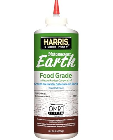 HARRIS Diatomaceous Earth Food Grade, Half Pound with Easy Application Puffer Tip