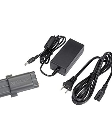 Brady M210 Printer Accessory Power Kit Li-Ion Battery Pack and AC Adapter (M210-PWR-KIT). for use with M210, M210-LAB, and BMP21-PLUS Printers.,Black, Large
