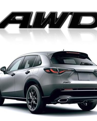 3D AWD Car Emblems and Badges with Adhesive,Premium Exterior Metal Stickers for Car Decoration,Universal Car Stickers Replacement for Tailgate Front Grille Hood Trunk (Black)