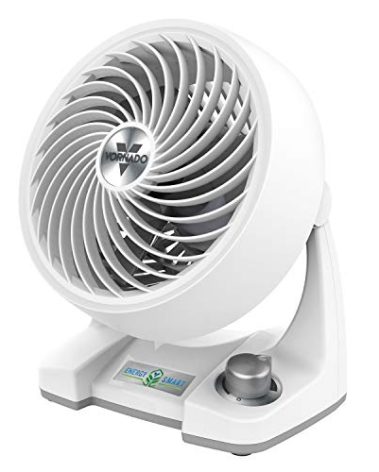 Vornado 133DC Energy Smart Compact Air Circulator Fan with Variable Speed Control, Powerful Personal Cooling, Signature Vortex Action, Adjustable Tilt, Fan for Bedroom, Kitchen, and Home, White