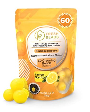 Garbage Disposal and Drain Cleaner Pods - 60 Count Sink Freshener & Deodorizer Lemon Scent Capsules