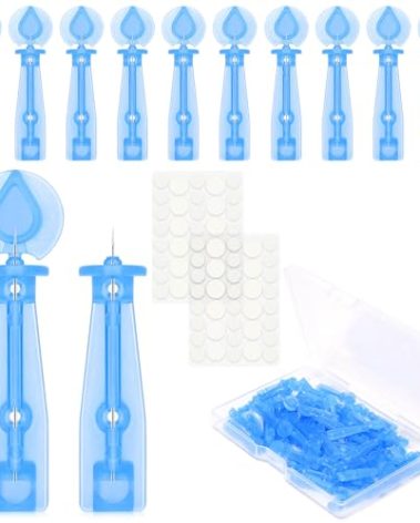 50PCS Disposable Acne Needle & 72 Dots Pimple Stickers - Ultrafine Pimple Popper Needle