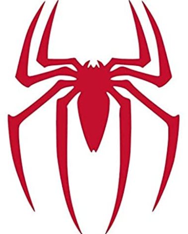 CD 4714 Spiderman Spider Logo 2 Pack Viny Decal Sticker Cars Trucks Vans Walls Laptops 5 inch RED 2 Pack