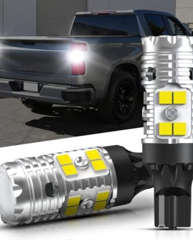LASFIT 921 W16W LED Reverse Backup Light Bulbs for 2014-2021 2022 2023 2024 2025 Silverado 1500 2500 3500 HD, 6000K Cool White Super Bright OEM Replacement, 2 pcs