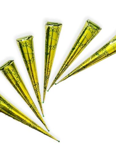 Plantovika 100% Natural and Pure Henna Cone or tube, Ready to use paste for Reddish Brown Hair Color, Long-lasting, No additives, Chemical free, Henna Hair Dye, Spot hair coloring (Pack of 6)