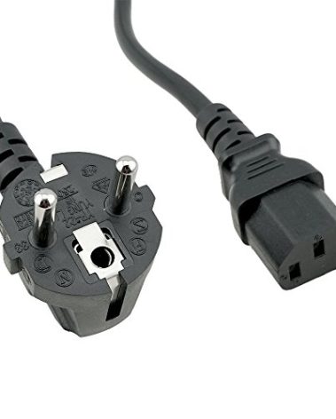 ACP1005 Europe Schuko CEE7/7 Plug to IEC C13 6 Foot Power Cord with VDE + ENEC approvals. Suitable for use as a Europe PC Computer Power Cord, Europe Monitor Power Cord or Europe Printer Power Cord.