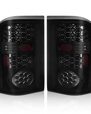 AUTOSAVER88 LED Taillights Tail Lamps Compatible with Ford Ranger 1993 1994 1995 1996 1997 (Black Smoke Replacement Assembly Sold in Pairs)