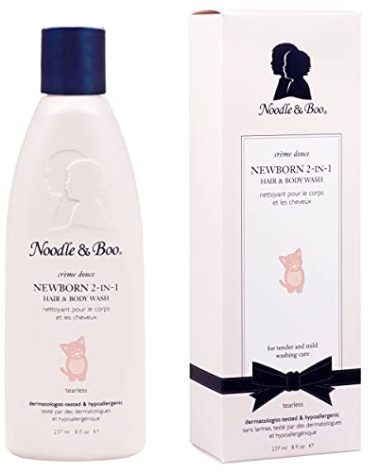 Noodle & Boo 2 in 1 Newborn Hair & Body Wash for Baby, Tear Free and Hypoallergenic, 8 Fl Oz (Pack of 1)