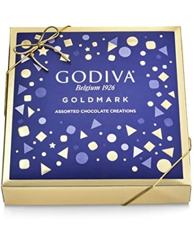 Godiva Chocolatier Goldmark Assorted Chocolate Gift Box, Premium Chocolate, Chocolate Treats, Great as a Gift, 9 pc, 3.8 Ounce